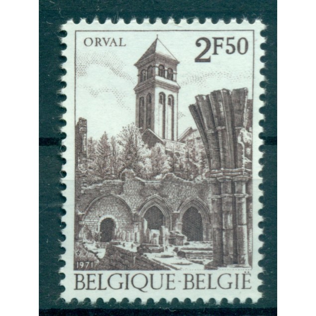 Belgium 1971 - Y & T n. 1592 - Notre-Dame d'Orval Abbey (Michel n. 1645)