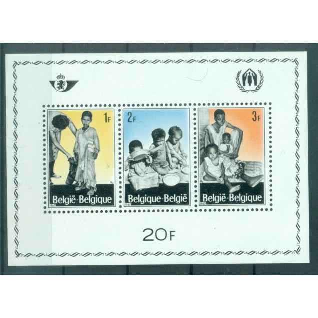 Belgium 1967 - Y & T sheet n. 43 - Refugees (Michel sheet n. 37)