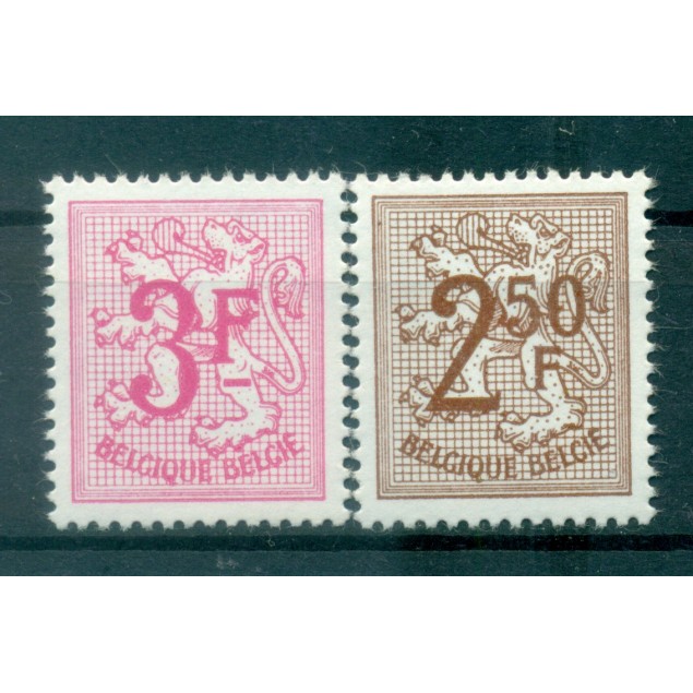 Belgique 1970 - Y & T n. 1544/45 - Série courante (Michel n. 1603/04 x)