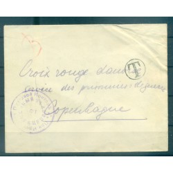 Photo de stock enveloppe arrière vintage avec timbres russes 64665454