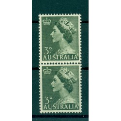 Australia 1953 - Y & T n. 197 - Definitive (Michel n. 236) Coil pair (6)