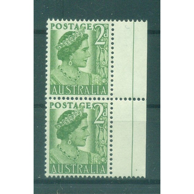 Australia 1950-52 - Y & T n. 172 - Definitive (Michel n. 205) Coil pair (3)