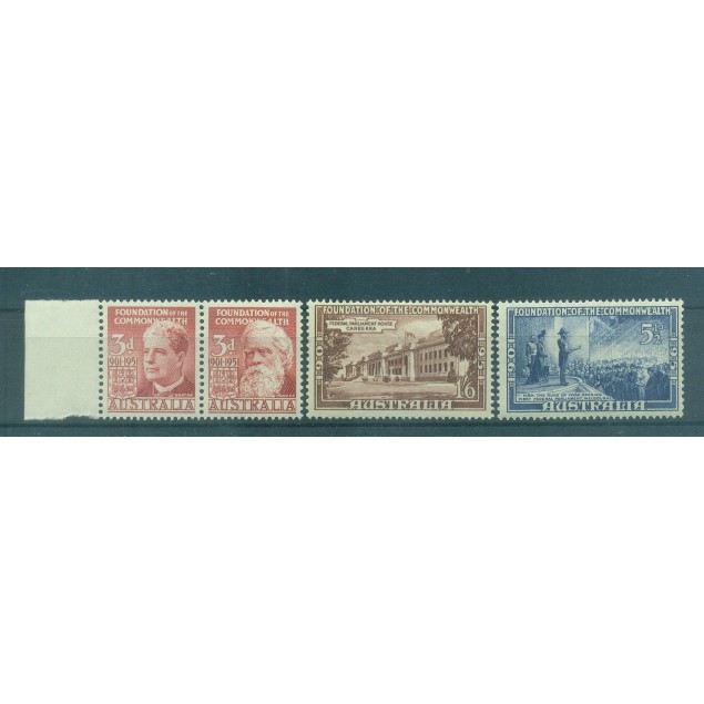 Australie 1951 - Y & T n. 177/80 - Commonwealth en Australie (Michel n. 209/12)