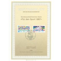 West Berlin 1987 - Michel n. 777/78 - 1987 sporting events (Y & T n. 738/39)