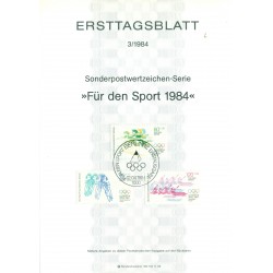 Berlino Ovest  1984 - Michel n. 716/18 - Discipline sportive (Y & T n. 677/79)
