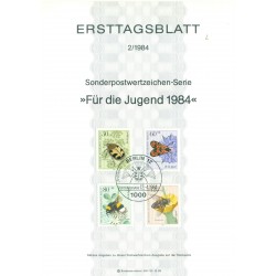 West Berlin  1984 - Michel n. 712/15 - Pollination insects (Y & T n. 673/76)