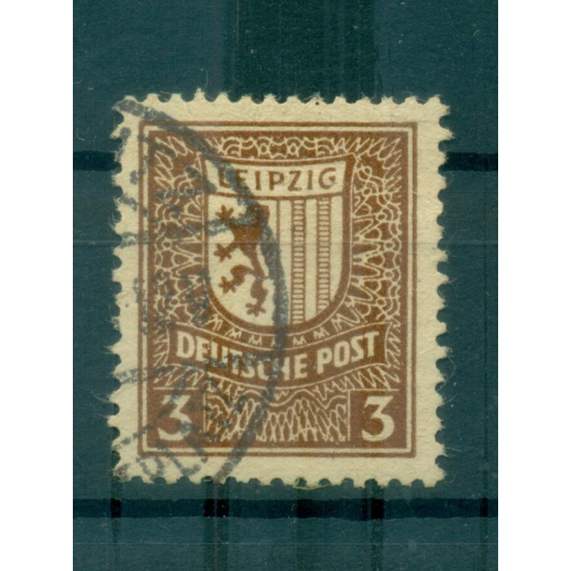 Saxe de l'Ouest  1946 - Michel n. 156 x - Armoiries et vues de Leipzig (iv) (Y & T n. 31)