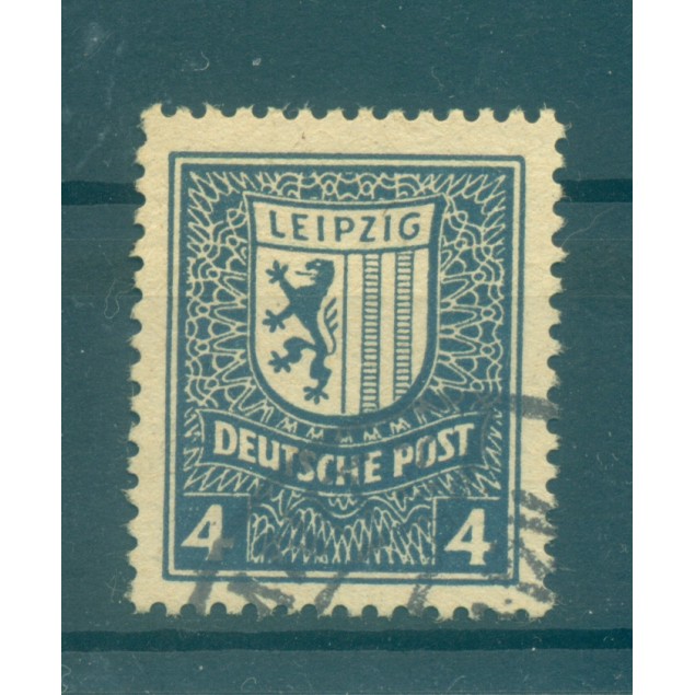 West Saxony 1946 - Michel n. 157 x - Leipzig coat of arms and views (i) (Y & T n. 32)