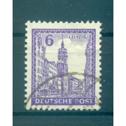 Sassonia dell'Ovest 1946 - Michel n. 153 Y a - Stemma e vedute di Lipsia  (Y & T n. 34)