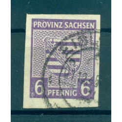 Saxe 1945 - Michel n. 69 X a - Série courante (Y & T n. 4) (ii)