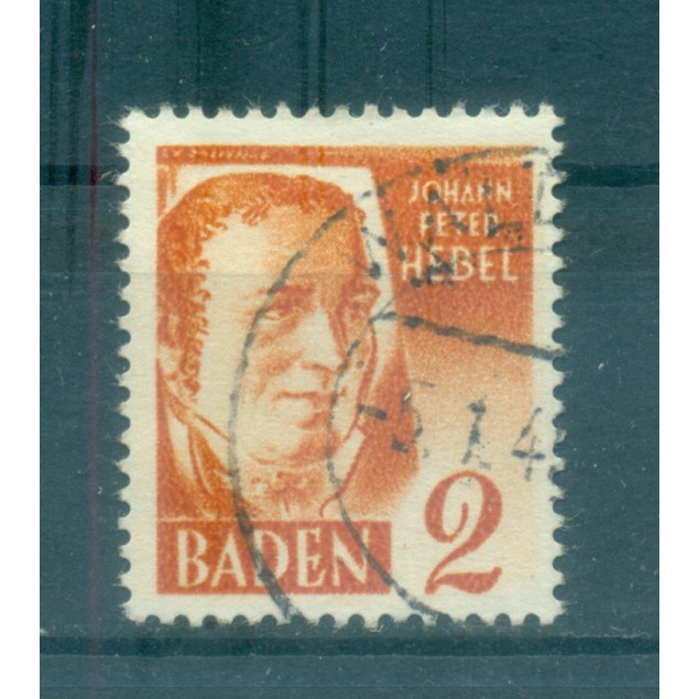 Allemagne - Bade 1948 - Y & T n. 28 - Personnalités et vues (Michel n. 28)