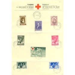 Belgio 1939 - Y & T n. 496/503 - Croce rossa (Michel n. 497/504)