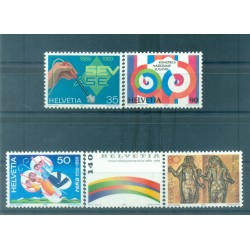 Switzerland 1989 - Y & T n. 1327/31 - Anniversaries and Events (Michel n. 1397/1401)