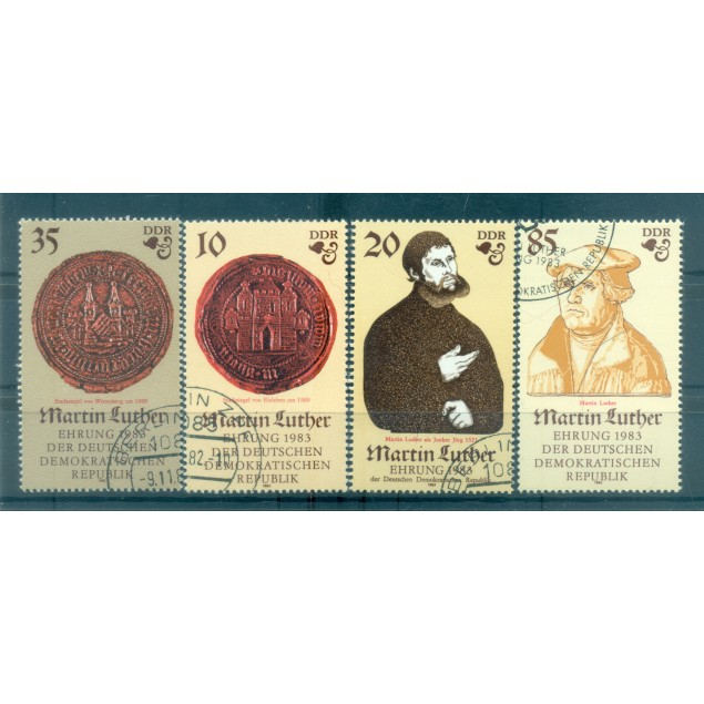 Allemagne - RDA 1982 - Y & T n. 2399/2402 - Martin Luther (Michel n. 2754/57)