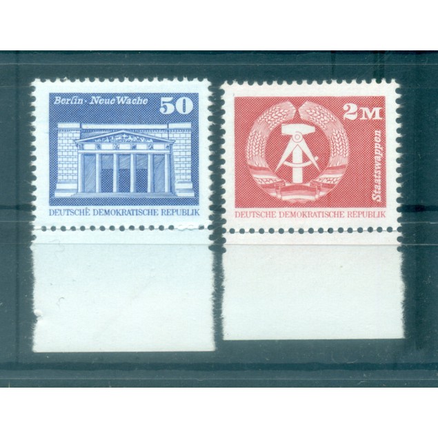 Allemagne - RDA 1980 - Y & T n. 2201-03 - Série courante (Michel n. 2549/50)