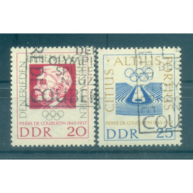 Allemagne - RDA 1963 - Y & T n. 646/47 - Pierre de Coubertin (Michel n. 939/40)