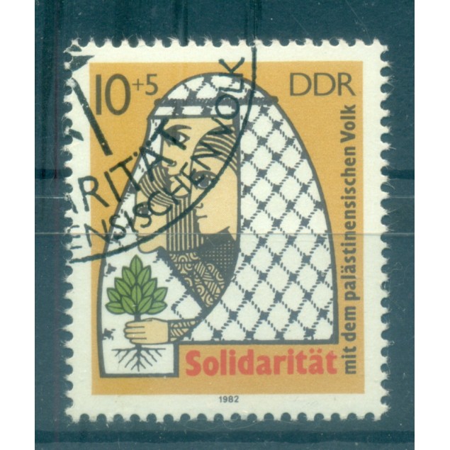 Germany - GDR 1982 - Y & T n. 2392 - Solidarity with the people of Palestine (Michel n. 2743)