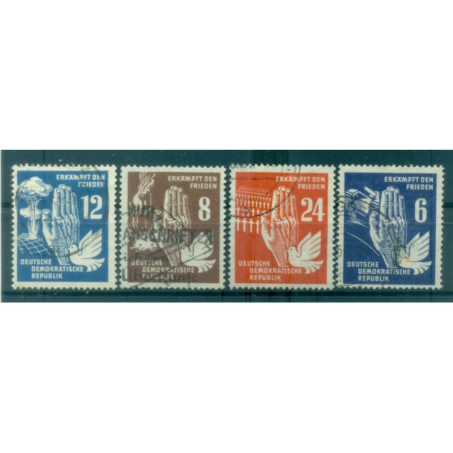 Germany - GDR 1950 - Y & T n. 28/31 - Fight for peace (Michel n. 276/79)