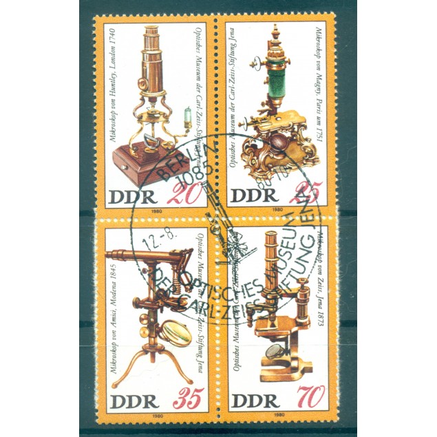 Allemagne - RDA 1980 - Y & T n. 2192/95 - Fondation Carl Zeiss (Michel n. 2534/37)