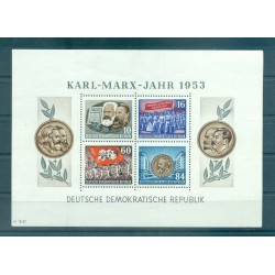 Allemagne - RDA 1953 - Y & T feuillet n. 2/3 - Karl Marx (Michel n. 8/9)