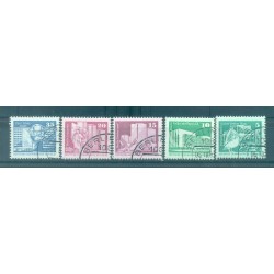 Allemagne - RDA 1980 - Y & T n. 2145/49 - Série courante (Michel n. 2483/85 v - 2501 v - 2506 v)