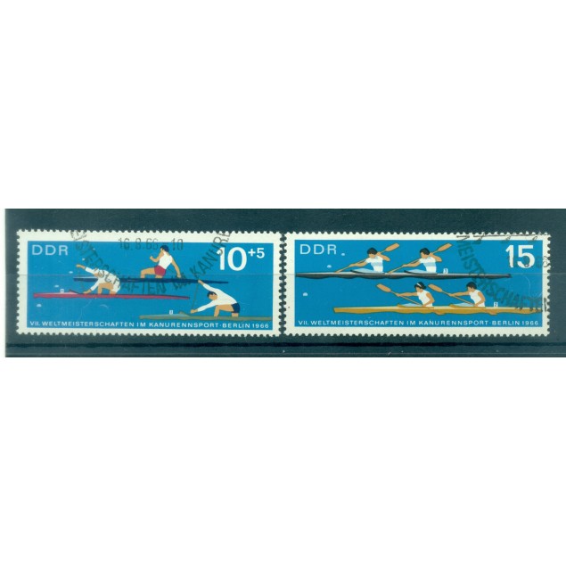 Allemagne - RDA 1966 - Y & T n. 903/04 - Canoë-kayak (Michel n. 1202/03)