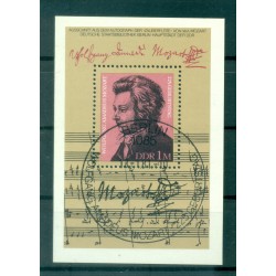 Allemagne - RDA 1981 - Y & T feuillet n. 60 - Wolfgang Amadeus Mozart (Michel n. 62)