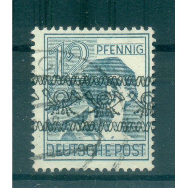 Allemagne Bizone 1948 - Y & T n. 25 type II - Timbres des zones A.A.S. de 1947 surchargés (Michel n. 40 I)