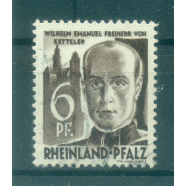 Rhineland-Palatinate 1948 - Michel n. 17 - Personalities and views (Y & T n. 17)