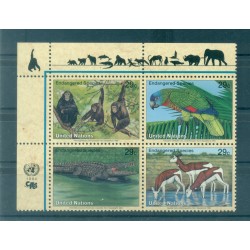 United Nations New York 1994 - Y & T n. 651/54 -  Endangered species (II) (Michel n 663/66)