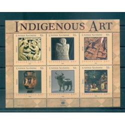 United Nations New York 2006 - Y & T n. 978/83 - Indigenous Art (Michel sheet n. 24)