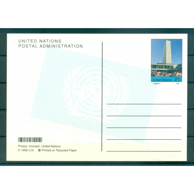 Nations Unies New York  1998 - Entier postal 23 centimes