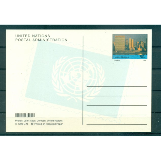 Nations Unies New York  1998 - Entier postal 50 centimes