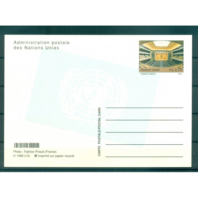 United Nations Geneva 1998 - Postal stationery  f.s. 0,70