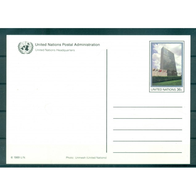 Nations Unies New York  1989 - Entiers postaux 36 centimes (Michel n. P 14/18)