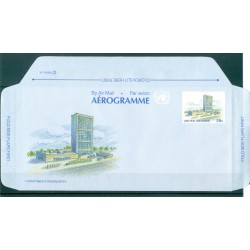 United Nations New York 1989 - Air Mail. Postal stationery 39 cents (Michel n. LF 11)