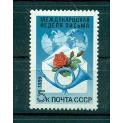 URSS 1989 - Y & T n. 5650 - Semaine internationale de la lettre écrite (Michel n. 5978)