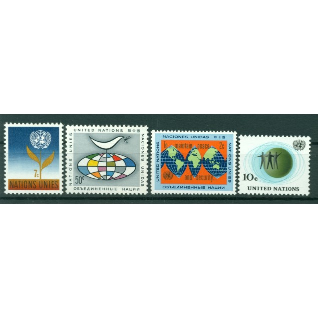 United Nations New York 1964 - Y & T n. 121/24 - Definitives