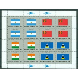 Nations Unies New York 1987 - Y & T n. 492/507 -  Drapeaux des Etats Membres (VIII) (Michel n. 524/39)