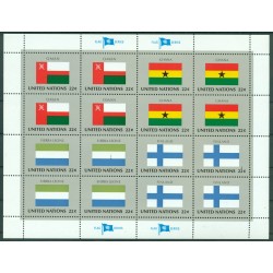 Nations Unies New York 1985 - Y & T n. 440/55 -  Drapeaux des Etats Membres (VI) (Michel n. 472/87)