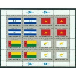 United Nations New York 1989 - Y & T n. 547/62 - Member States Flags (X) (Michel n. 579/94)